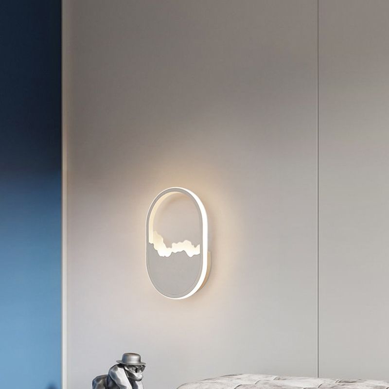 Modern Wall Mount Lighting Minimalist Metallic LED Hallway Surface Wall Sconce