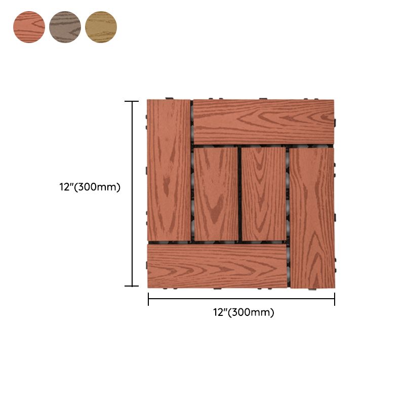 Deck Plank Loose Lay Manufactured Wood Decking Tiles Outdoor Flooring