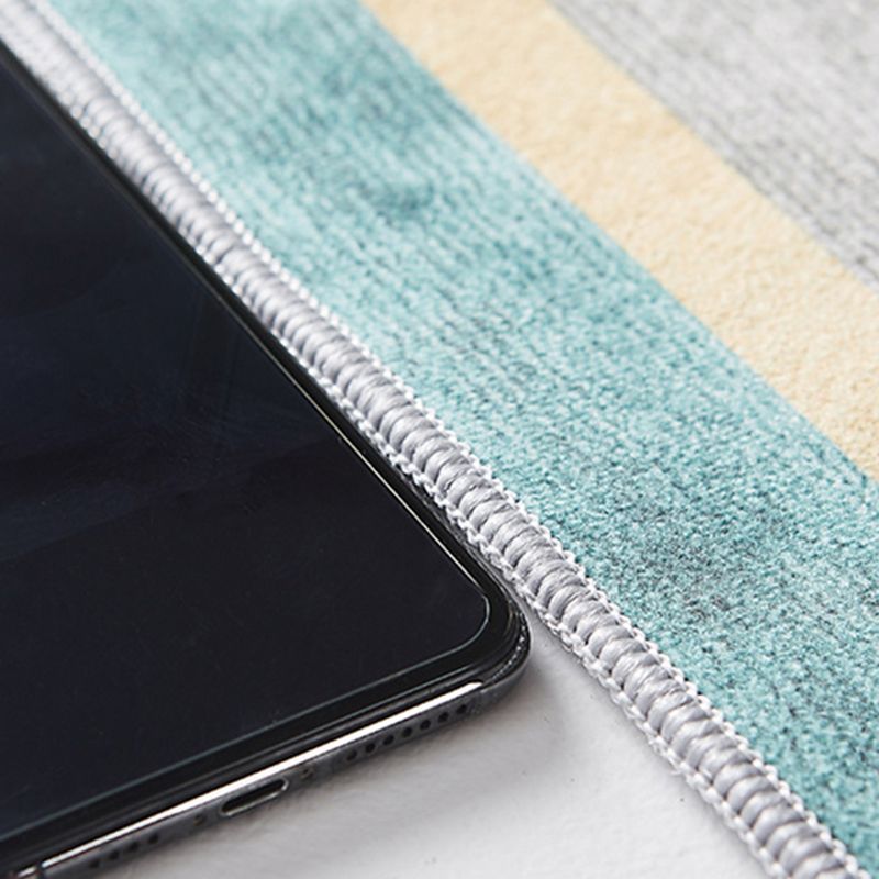 Beige Casual Rug Polyester Color Block Rug Stain Resistant Rug for Living Room