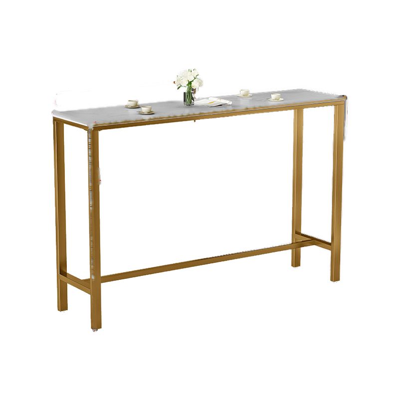 Industrial White Pub Set with Upholstered Stools 1/3/5 Pieces Bar Table for Small Places