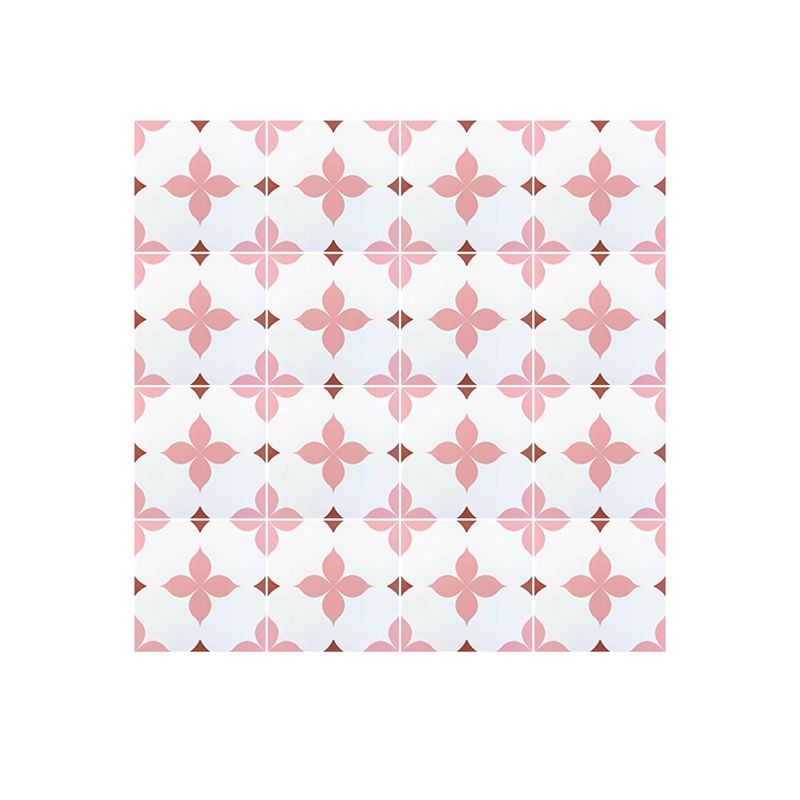 Modern Style Square Floor Tile Moroccan Print Straight Edge Waterproof Floor Tile