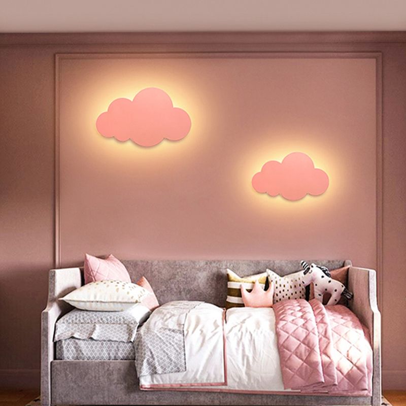 Metal Cloud Sconce Lights Modern Style 1 Light Wall Lighting Fixtures