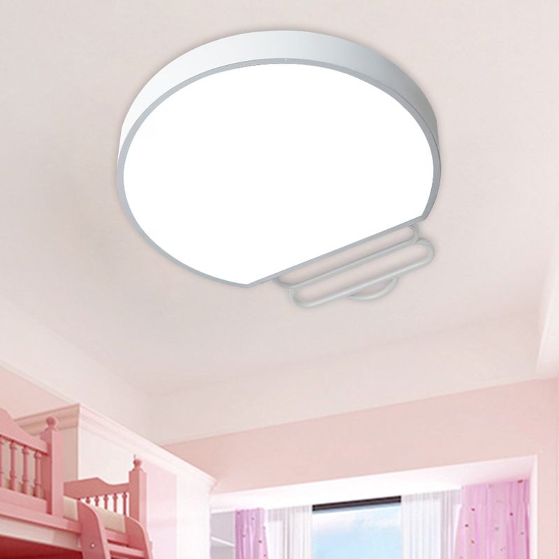 Noordse LED -spoelverlichting met acryl tint wit/groen/grijze bolvorm plafond gemonteerde lamp