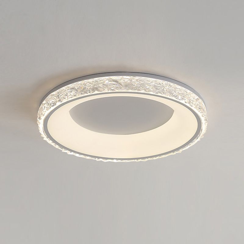 Scandinavische ronde plafondlamp LED kristal dichtbij plafondlamp voor slaapkamer