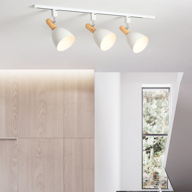 Moderna iluminación de la pista Sala montada en el hogar Sala de estar de fondo de la pared de la pared de la pared de la pared del pasillo comercial sin luces principales