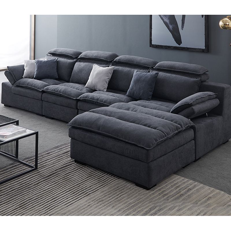 Modern Modular Reversible Sectional with High Back for Apartment