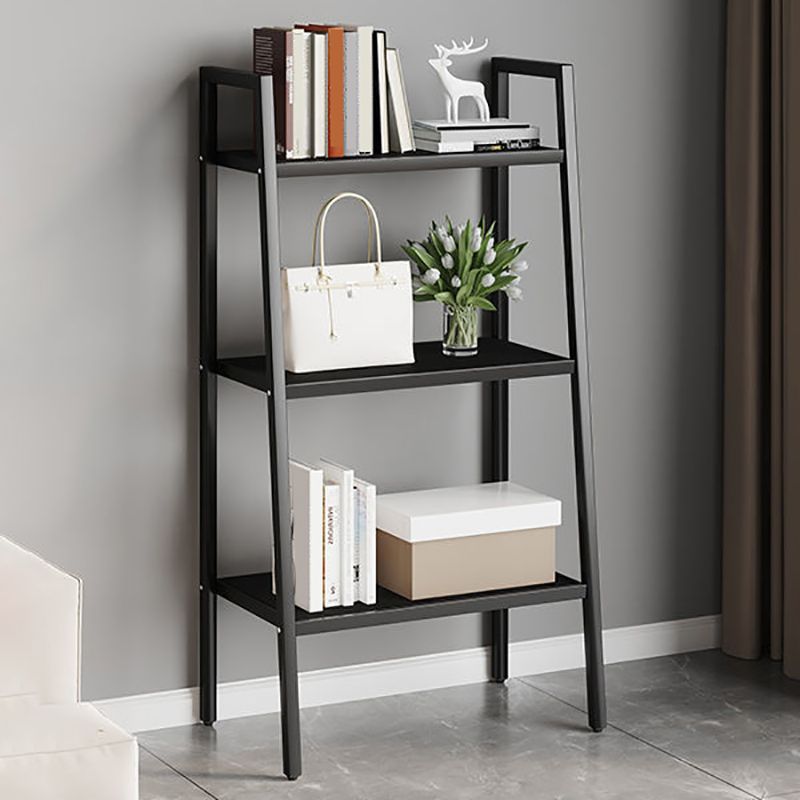 Contemporary Open Bookcase Metal Ladder Bookshelf for Kitchen