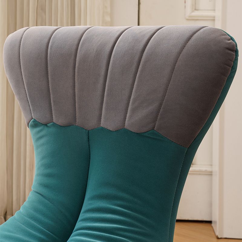 Nordic Style Armless Sponge Cushion Filled Parsons Chair with Cushioned Backrest