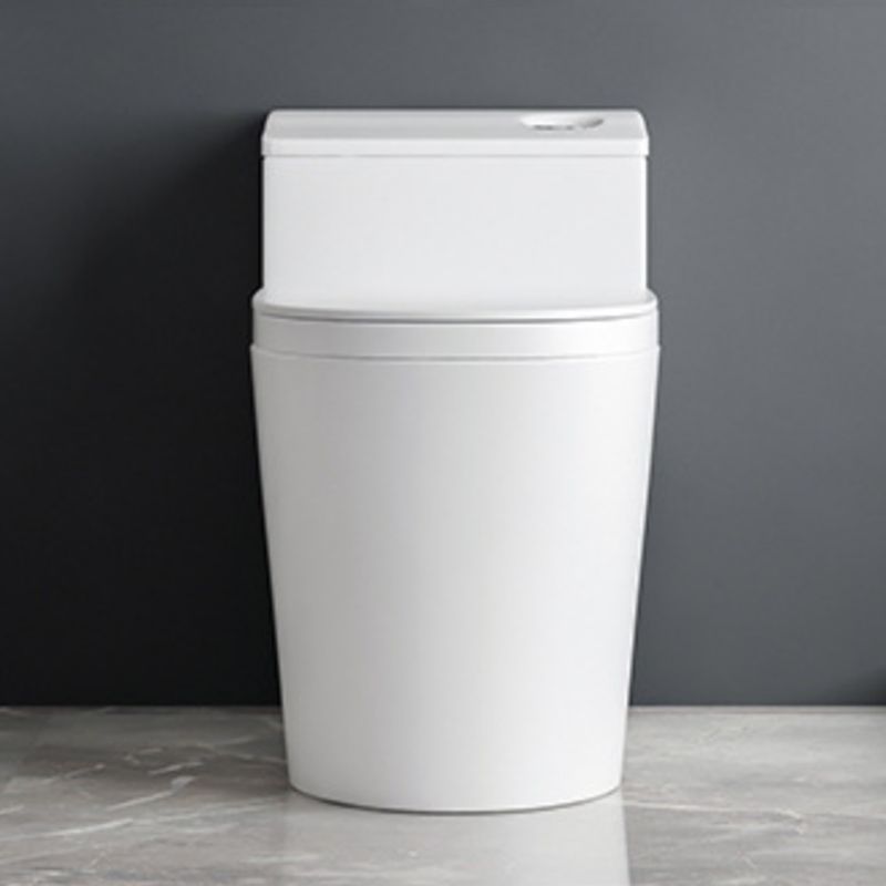 Contemporary 1-Piece Toilet Bowl Floor Mounted White Urine Toilet for Bathroom