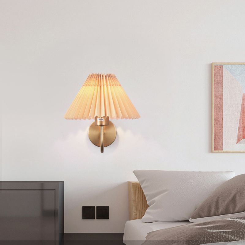 Modern Cone Wall Lamps Metal 1 Light Wall Light Fixtures for Bedroom