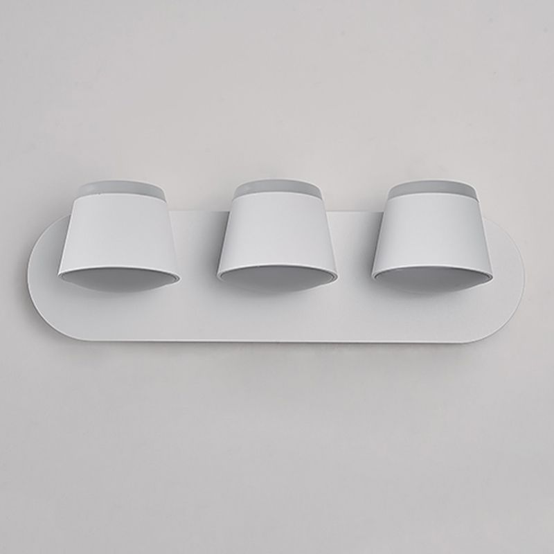 LED Modern Metal Wall Sconce Cone Shape Wall Light with Acrylic Shade for Bedroom