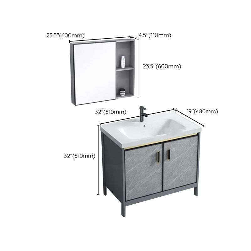 Modern Bathroom Sink Vanity Freestanding Faucet Included Bathroom Vanity Set
