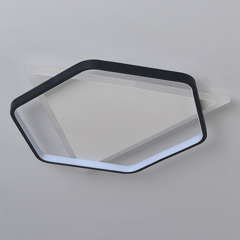 Acryl geometrische inbouwlamp moderne stijl LED zwart-witte plafondverlichting