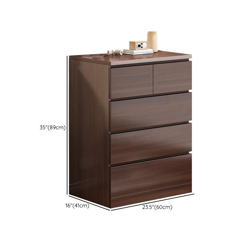 Ultra-Modern Lingerie Chest Wood Vertical Storage Chest with Drawers for Bedroom