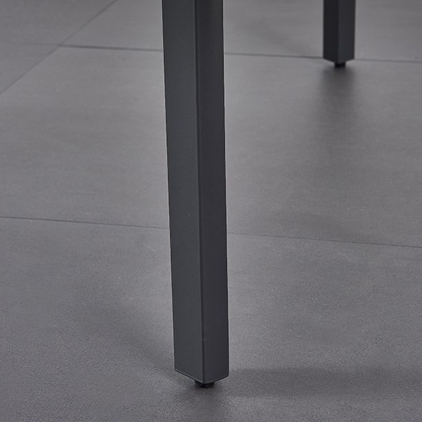 Rechteck industrieller Esstisch Sintered Stein fester Tisch mit 4 Metallbeinen