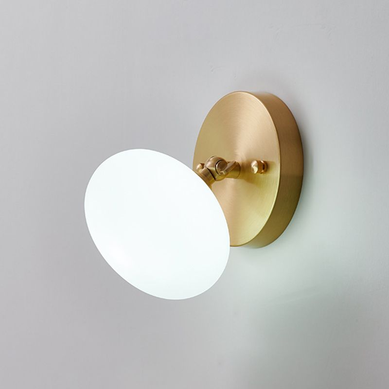 1-Light Sconce Light Fixture Modern Style Metal Wall Lighting for Bedroom