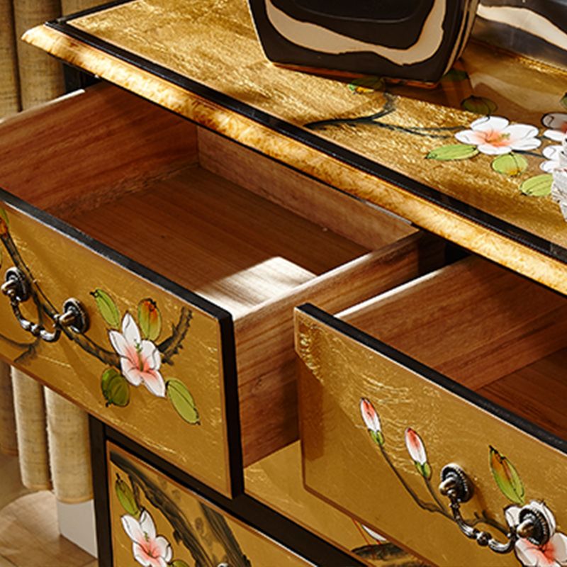 Traditional Storage Chest Solid Wood Storage Chest Dresser with 5 Drawers