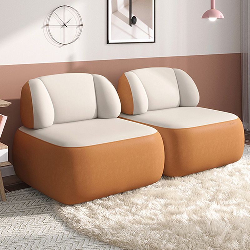 Fixed Back Armless with Fabric Seat Fabric Bedroom Patchwork Accent Chair