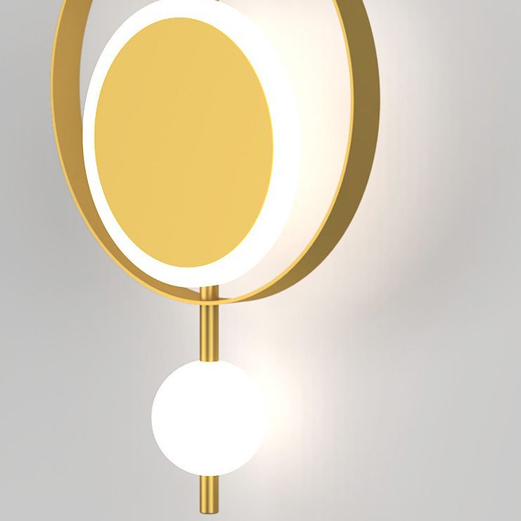 Verstellbares Licht 1 leichte kreisförmige Wandleuchter nordischer Luxusstil Metallleuchten