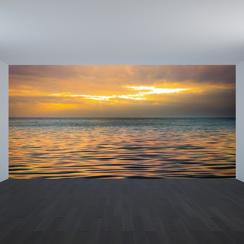 Modern Beach Environment Friendly Mural Wall Covering for Sleeping Room