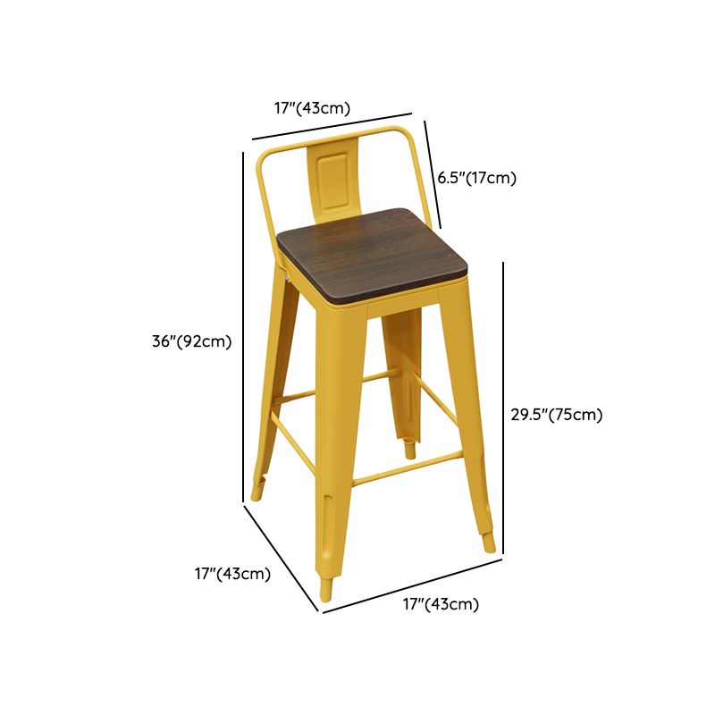 Wood and Metal Bar Stool and Table Set 1/3/4/5/6 Pieces Rectangular