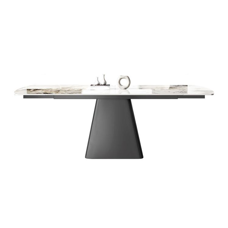 1/4/5/7 Pieces Dining Set Modern Sintered Stone Dining Table and Leather Chairs Dining Set