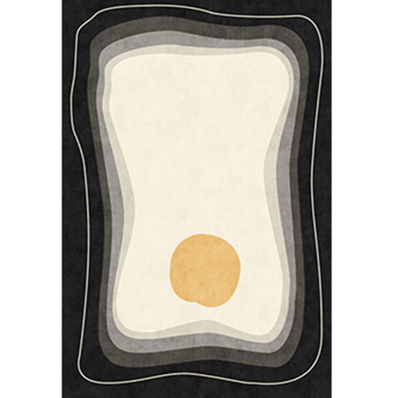Tapis d'intérieur moderne mélangé de couleurs, bloc de couleurs en Polyester, avec support antidérapant, pour la décoration de la maison