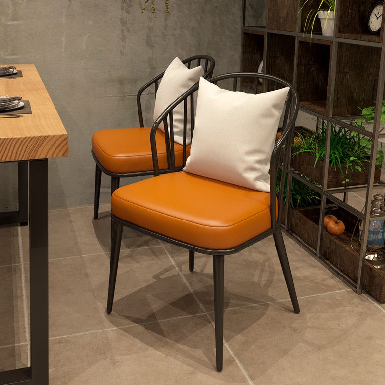 Natural Finish Solid Wood Dining Table Set 1/4/5 Pcs Industrial Dinette Set