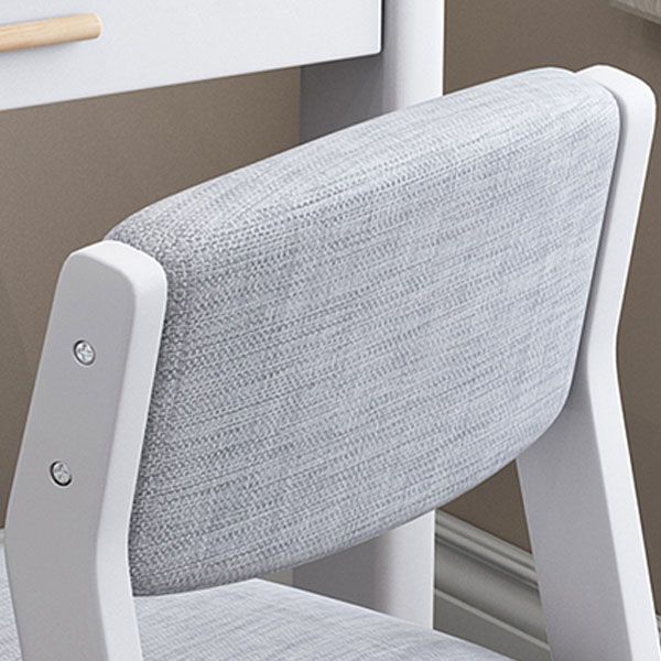 Contemporary Dining Chair Open Back Dining Armless Side Chairs with Wooden Legs