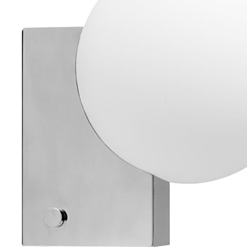 Ball Shape Glass Vanity Lamp Modern Style 1 Light Vanity Light Fixture