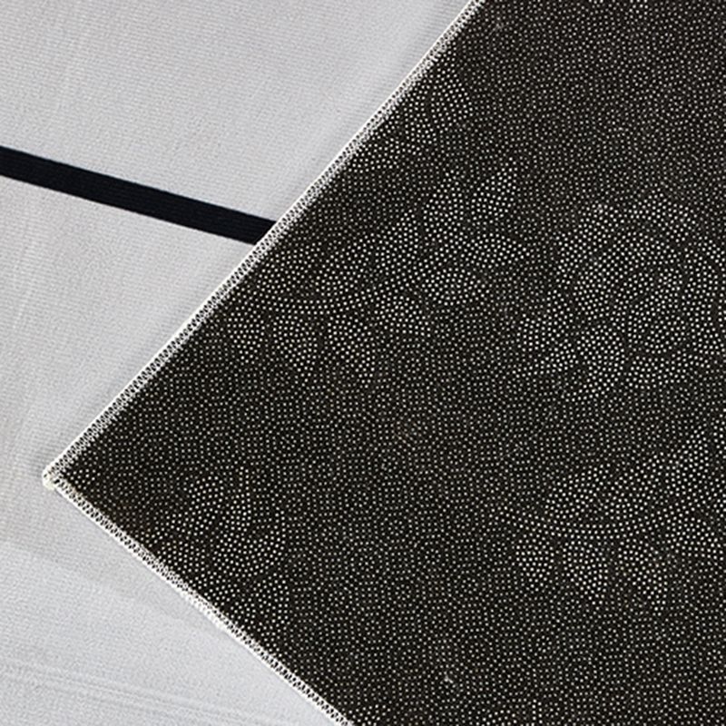 Tapis Simple en Polyester, ton blanc, bloc de couleur abstrait, résistant aux taches, pour la décoration de la maison