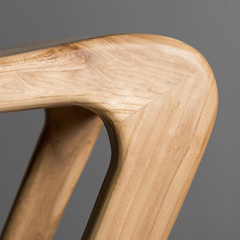 Industrial Backless Armless Counter Stool Pine Wood Bar Stool with Pedal for Bar