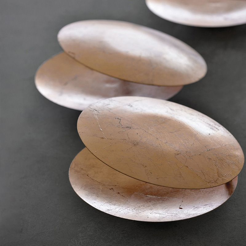 Lampade a sconde circolare in metallo moderno lampada a parete da letto da letto