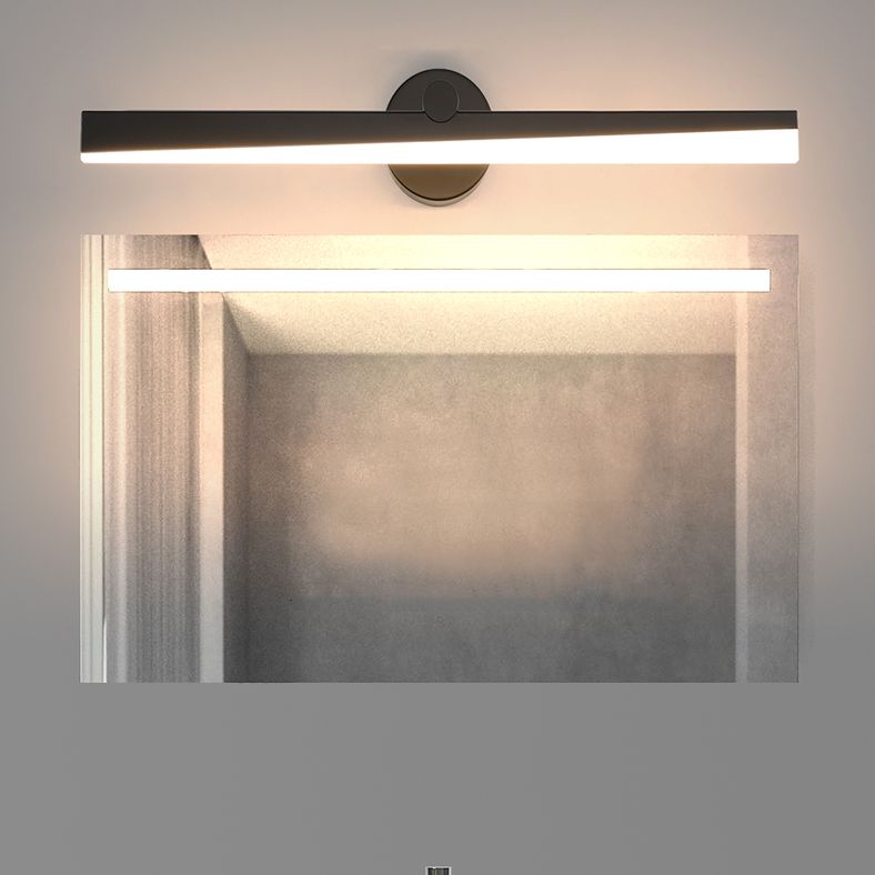 Minimalisme 1-Light LED Murce Murce Metal Mur Linet Mur moulé pour la salle de bain