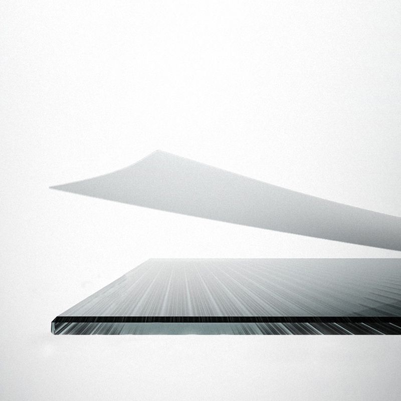 Semi Frameless Single Move Thickened Tempered Glass Shower Door