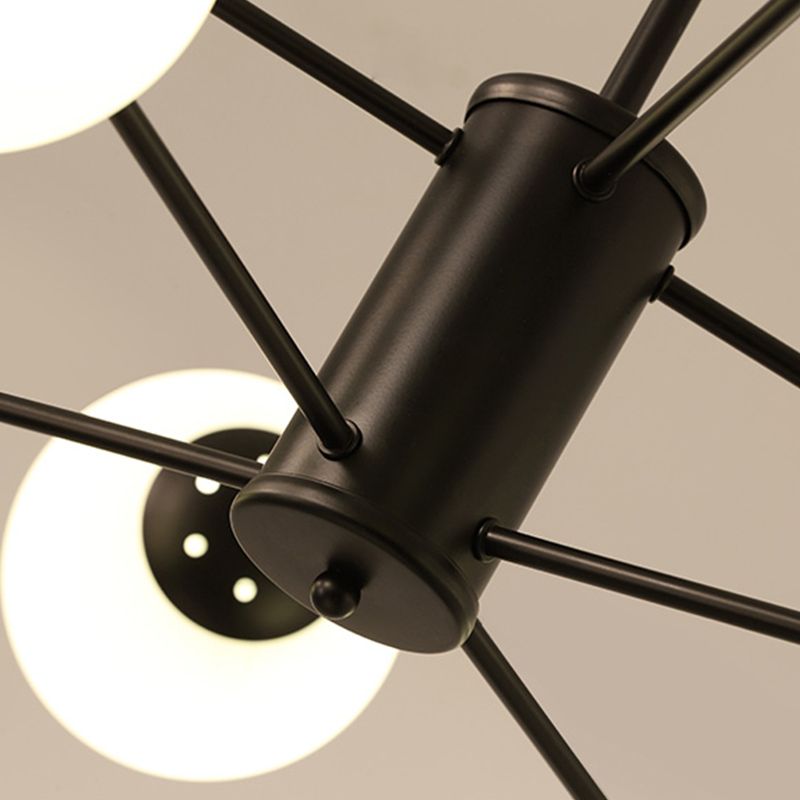 Modern Glass Ceiling Pendant Light Spherical Ceiling Hung Fixtures for Bedroom