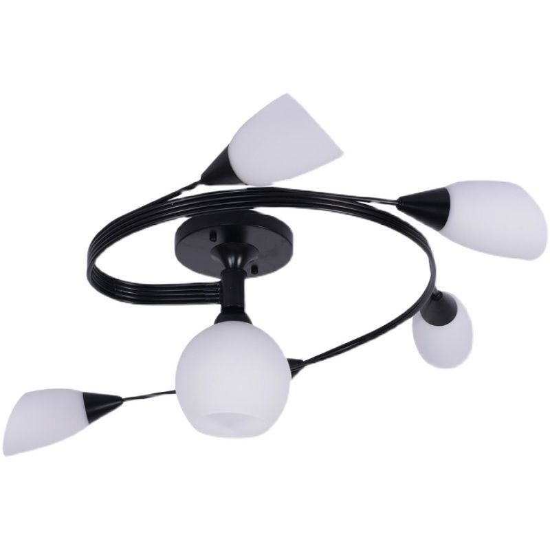 Plafonnier Globe traditionnel, plafonnier encastré avec abat-jour en verre pour le salon