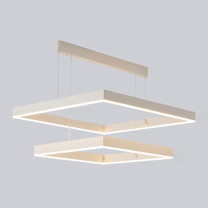 Posto de lámpara LED de aluminio en capas moderna para sala de estar para sala de estar