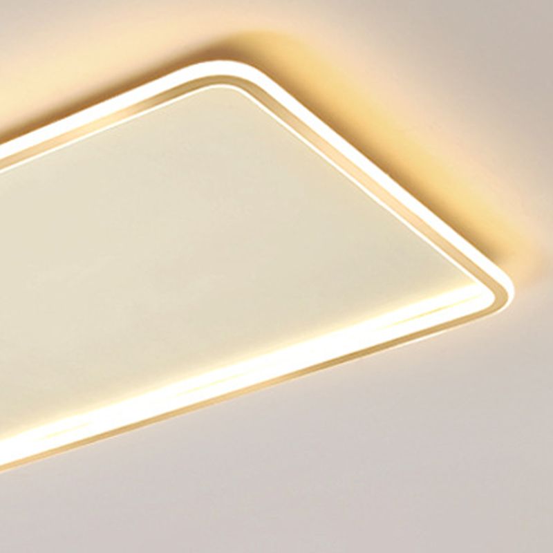 Plafonnier géométrique à LED de style simple, plafonnier en métal