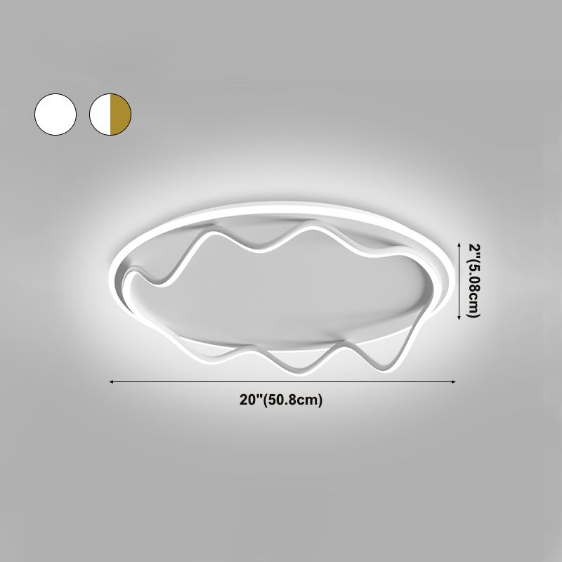 Luminaires de plafond de simplicité en aluminium de lumière de bâti affleurant de LED pour le salon