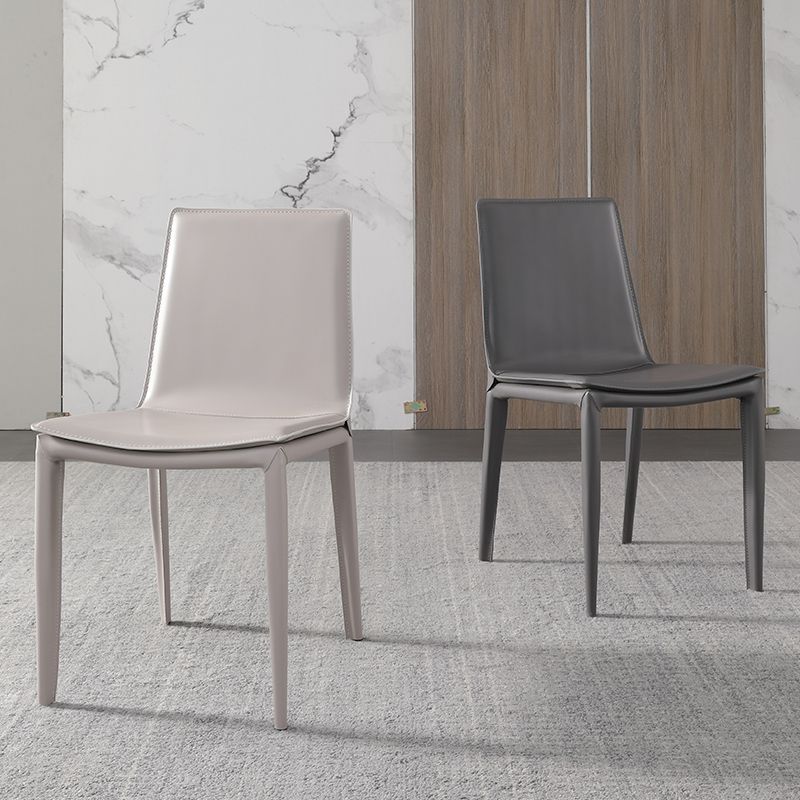 Upholstered Dining Side Chair Modern Armless Dining Chairs for Home