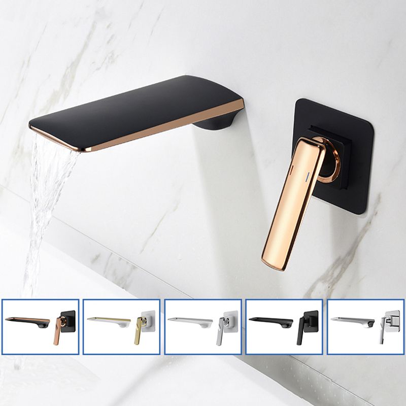 Wall Mounted Bathroom Faucets Glam Style Lever Handles Faucets