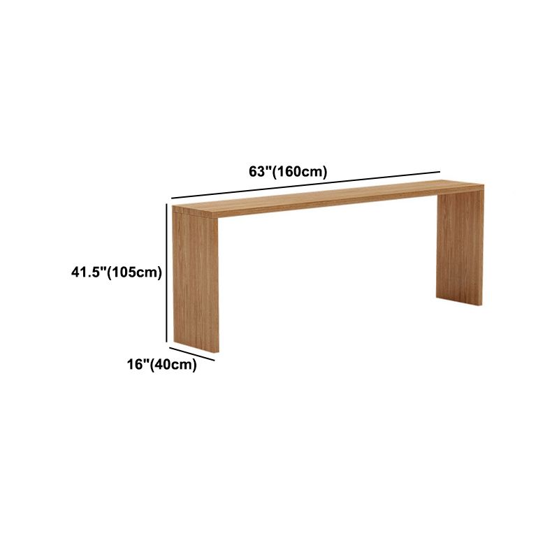 Modern 1/2/5/9 Pieces Bar Table Set Rectangle Bar Table with Wooden High Stools