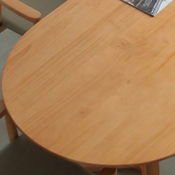 Modern Oval Dining Table Pine Solid Wood Dining Table for Kitchen