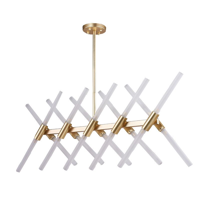 Minimalismo de vidrio ligero de la isla 20 accesorios de iluminación colgante para el comedor para el comedor