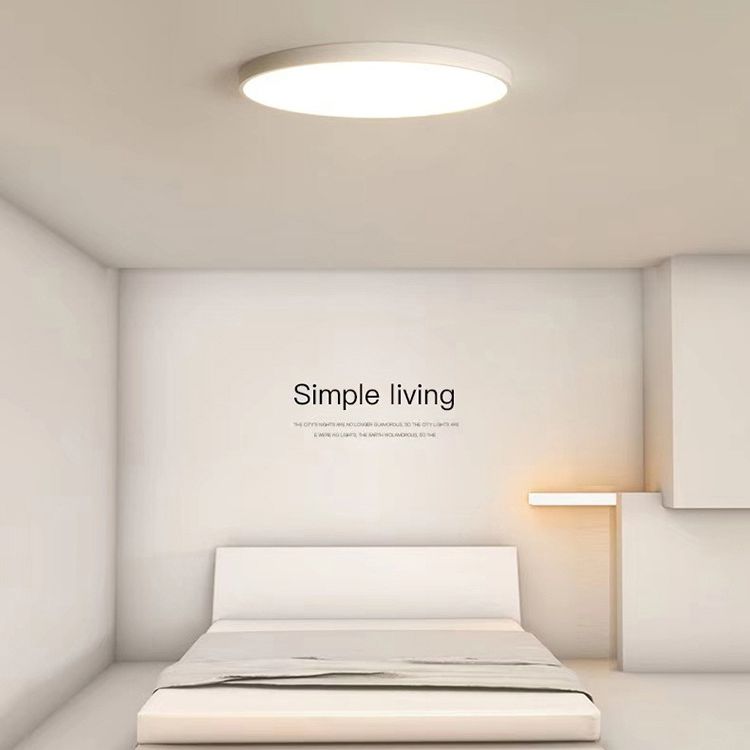 Ultra-thin Round Flush Mount Ceiling Lights Minimalist LED Flush Ceiling Lights for Bedroom