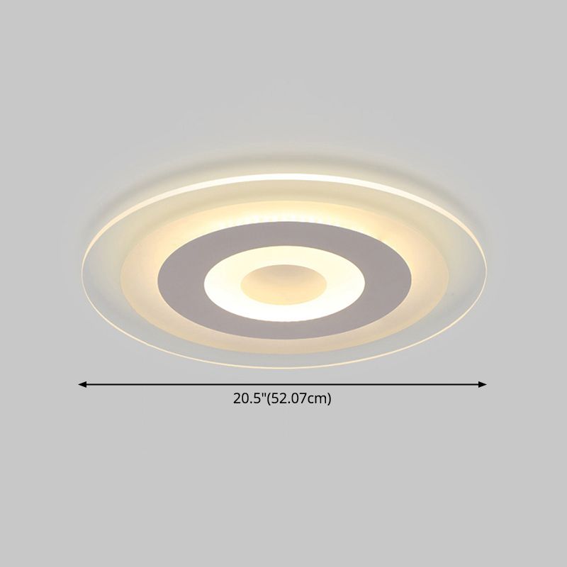 Lampe LED ronde Ultra-mince de Style moderne, plafonnier encastré pour salon