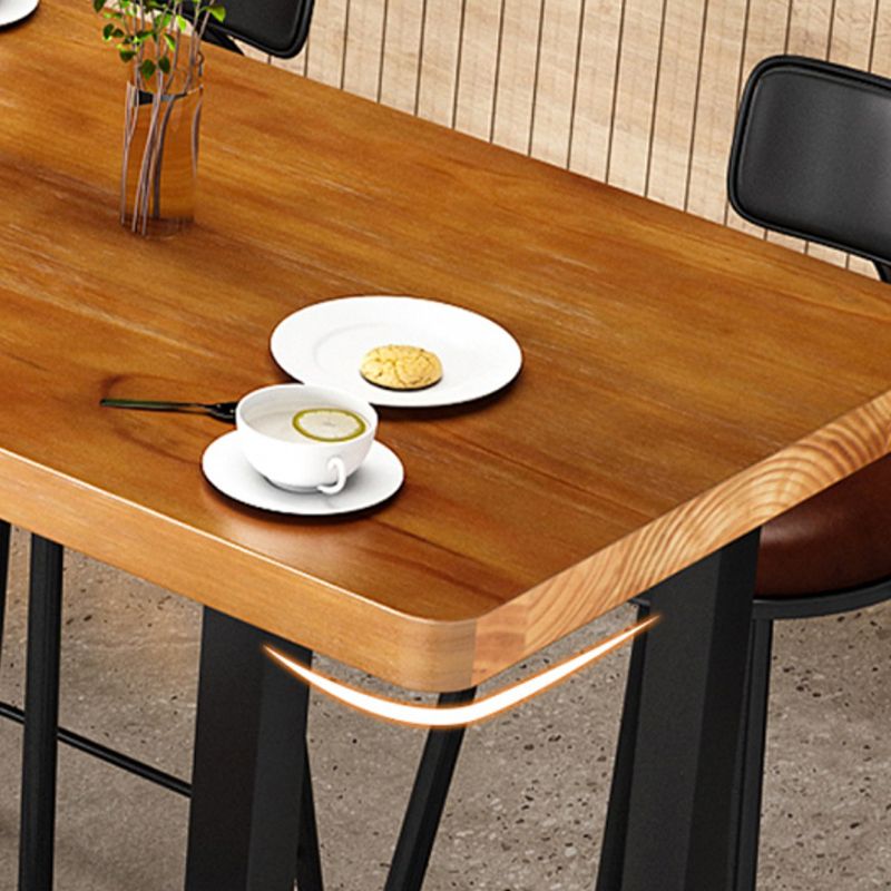 1/2/9 Pieces Bar Stool and Table Set Solid Wood Pub Table Set