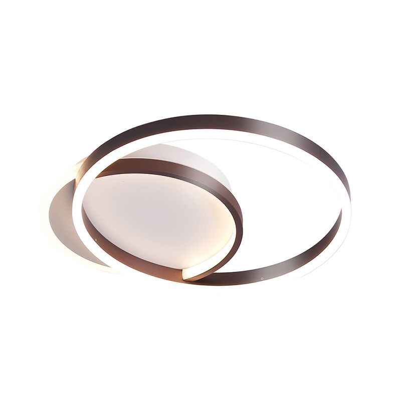 Modern Style Circle Shape Ceiling Fixtures Metal 3 Light Flush Ceiling Light Fixtures