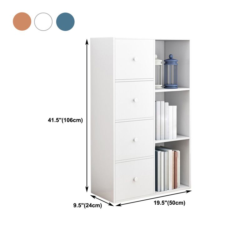 Wooden Bookcase Modern Style Home Office Standard Book Shelf